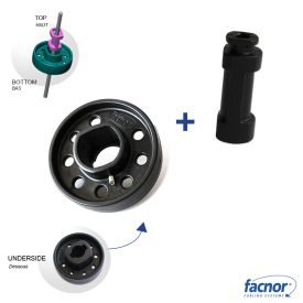   Terelőkerék központosító csapággyal Ø 4-5mm forstaghoz