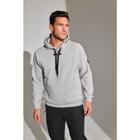 Maui Tec Sweater Hoodie Men navy, silvergrey
