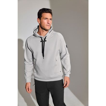 Maui Tec Sweater Hoodie Men navy, silvergrey
