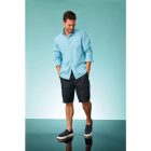 Lasse Linen Shirt Men mint, lemon, ocean blue