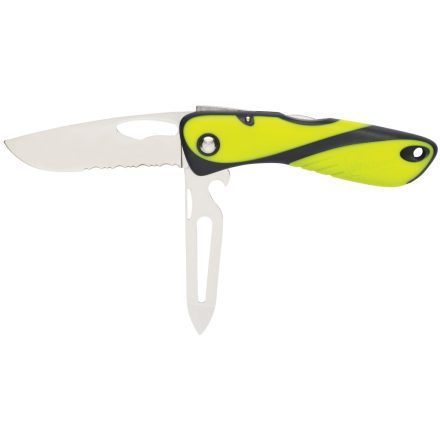 Offshore kés - Fogazott penge - Shackler / Spike - Fluo