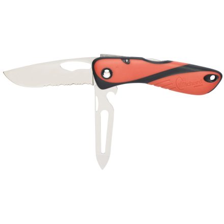 Offshore kés - Fogazott penge - Shackler / Spike - Narancs