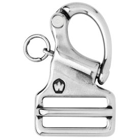   Bepattanó kampó fix szemmel - 20 mm-es hevederhez - Hossz: 44 mm