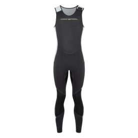 Laysan Neoprene Salopette Men silvergrey/black