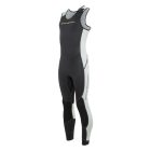 Laysan Neoprene Salopette Men silvergrey/black