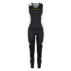Laysan Neoprene Salopette Women silvergrey/black