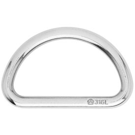   D gyűrű - 316L - Készlet átmérő: 6 mm - Belső átmérő: 50 mm