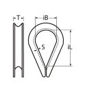 Kötélszív 2,5 - 3 mm kötélhez/dróthoz