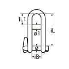 Kulcsos sekli / patent sekli csappal 6 mm
