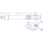 Turnbuckle Body Lock Nut 5/16"