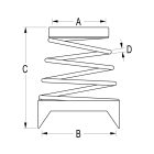 Álló rugó S30 kocsikhoz, S60, 75, 100 csigához