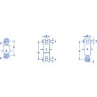 Eye / Fork 8.2mm dia. hole, 6.4mm dia. pin