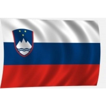 Szlovén zászló tépőzáras drótra 20x30